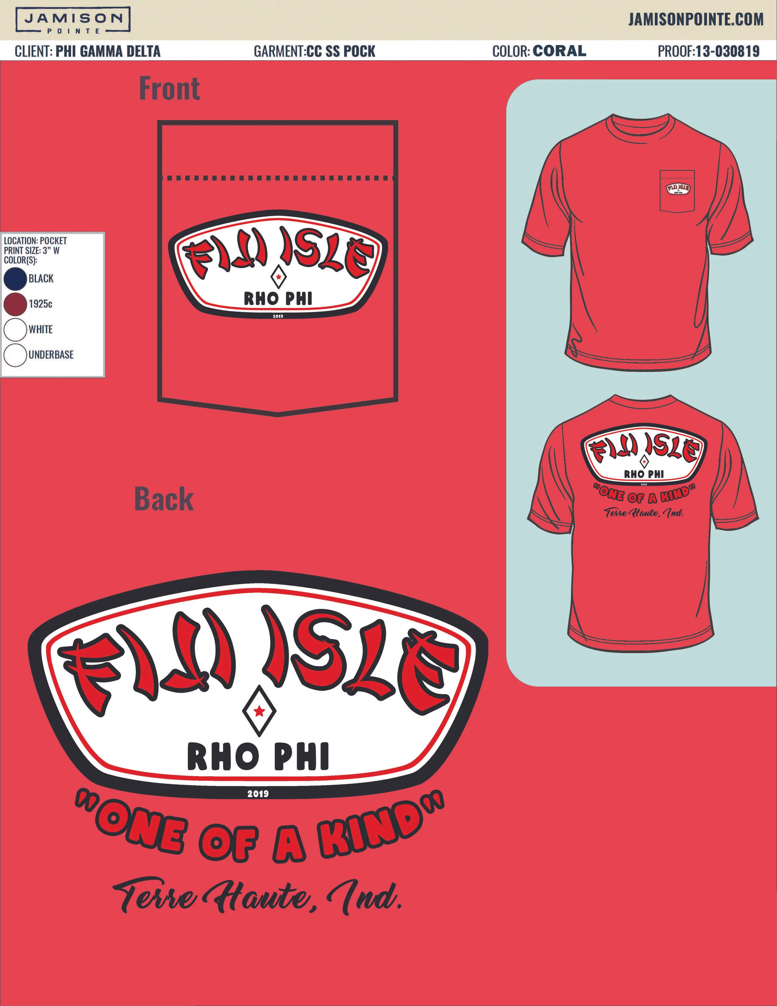 Rho Phi Chapter of Phi Gamma Delta Shirt Shack Fiji Isle Shirts
